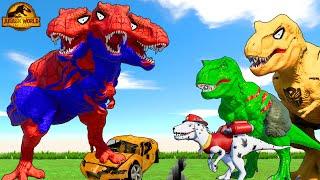 Tyrannosaurus Rex SpiderMan Dinosaur vs T-rex Pro 8 Superhero Dinosaurs Jurassic World Rebirth 2025