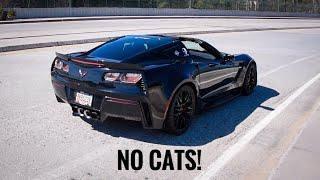 LOUD C7 Z06 with Texas Speed long tube headers!