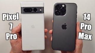 Google Pixel 7 Pro vs iPhone 14 Pro Max  Speed Test