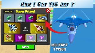 How to Get F16 Jet in Spin To Win Military Tycoon Roblox