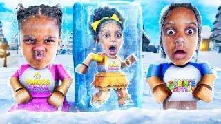 ROBLOX FREEZE TAG WITH NOVA, AYLA, KYRIE, & DJ | The Princess Clubhouse