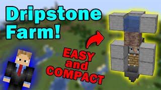 EASY Pointed Dripstone Farm (Minecraft Java)