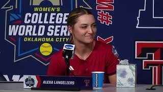 Texas Tech Softball: WCWS Championship Game postgame