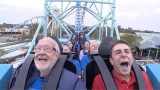 Zach Camerino takes on new ELECTRIC EEL roller coaster at SeaWorld San Diego