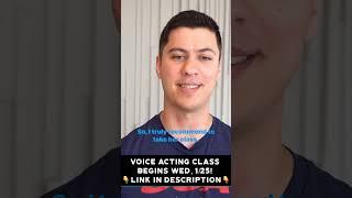 Join my Voice Acting Class this Wed. 1/25! #voiceacting #voiceover #voiceoverclass #voiceactingclass