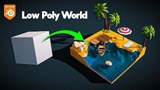 Low Poly World in Blender - Easy and Fun