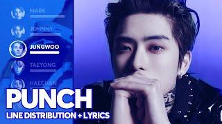 NCT 127 - Punch (Line Distribution + Color Coded Lyrics)