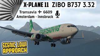 ZIBO MOD B737-800X v3.32 and X-Plane 11.30 Final | EHAM to LOWI