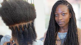 The Easiest Installation For TEMPORARY DREADLOCKS Beginners || #temporarydreads