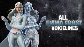 All Emma Frost Voicelines in Fortnite Chapter 5 Season 4 - Fortnite Bosses Voicelines