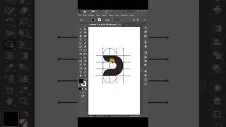 Letter D Logo Design in illustrator #shorts #illustrator