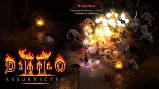 Diablo 2 Resurrected 4K Max Settings Demon Machine Enchant Sorceress Gameplay