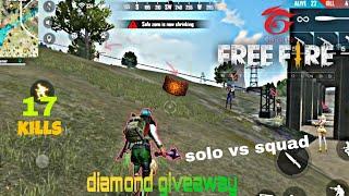 Unbelievable AWM shots solo vs squad | free fire with TYSON GAMING