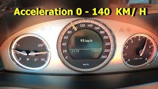 Mercedes Benz C-Class V6 Gas, ESP OFF,  Amazing Acceleration 0-140