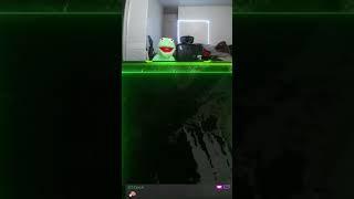 Kermit made it to the stream #funny #twitch #muppets #kermitthefrog #puppet #youtube