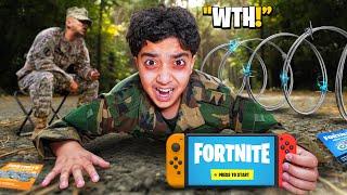 Little Brother Joins Military For Stealing My Credit Card To Buy V-Bucks.. (BOOT CAMP!)