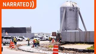 "What did they cut with that grinder??" | SpaceX Starbase
