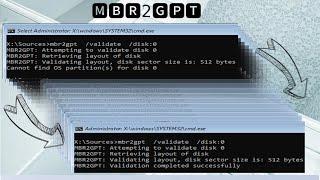 A Solution to "Cannot find OS partition(s) for disk 0" - MBR2GPT