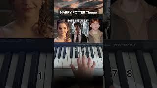 Harry Potter Theme - easy piano #harrypotter #easypiano #pianotutorial #piano #music
