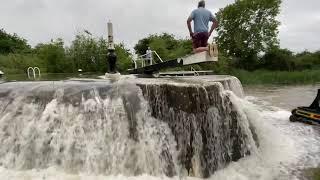 Canal staircase lock gone wrong