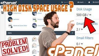 How to solve Disk Space usage exceeded in cPanel [Step by Step] ️