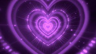 Love Heart TunnelPurple Heart Background│Room Lighting Background   Background Lights