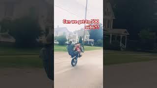 WHEELIES FOR DAYZ#foryou #wheelie #subscribe #fmf #dirtbike #goon #motocross #63