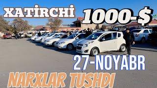 27-NOYABR NAVOIY.XATİRCHİ MASHINA BOZORI 1000-$ NARXLAR TUSHDI..