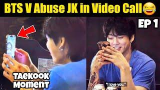 BTS V Abuse JK in Video Call | Taekook Funny Video Call Moment Explain 