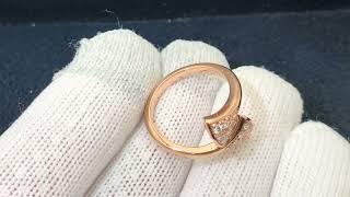 18k rose gold ring with diamond#rose #gold #ring #jewelry #fashiontrends