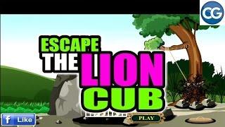 [Walkthrough] New Escape Games 40  level 3 - Escape The Lion Cub