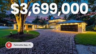 Inside a $3,699,000 Miami Dream Home w/ Tennis Court, Wine Room & largest closet in Palmetto Bay!