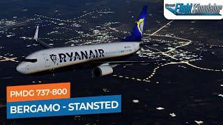 [MSFS] Milan Bergamo to London Stansted - PMDG 737-800 Ryanair｜Drawyah