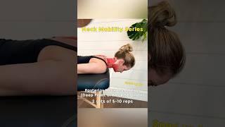 Neck pain and headache relief exercises to improve neck mobility  #shorts