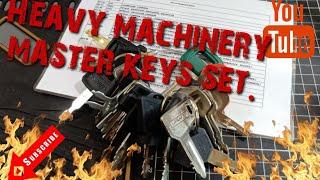 Heavy machinery master key set (368)