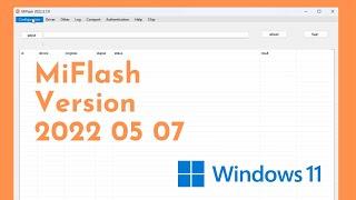 Install MiFlash 20220507 Di Windows 11