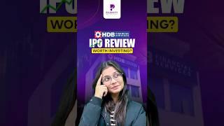 HDB Financial Services IPO Review: Worth Investing? #planify #investmentopportunities #business