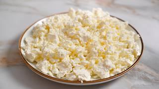 COTTAGE CHEESE at home from regular milk! A very simple way!