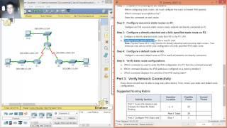 2.2.4.4 - 6.2.4.4 Packet Tracer - Configuring IPv6 Static and Default Routes