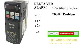 #vfd drive alarms #delta vfd alarm and solutions #vfd rectifier and igbt checking #ms300 error.