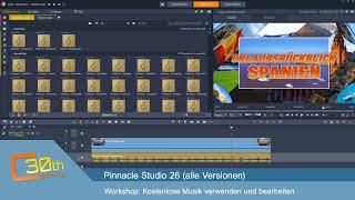 Pinnacle Studio 26 - Audiobearbeitung, kostenlose Musikquellen und Lautstärkesteuerung