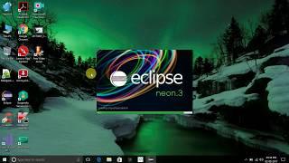 Java HelloWorld! Program Using Eclipse Neon !!