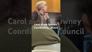 Carol Kearns at the Downey Coordinating Council (01/08/2025)