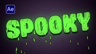 Create a Spooky Halloween Text Effect | After Effects Tutorial