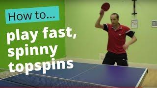 How to get more speed and spin on your forehand topspin attacks
