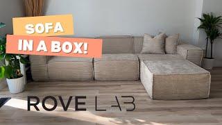 Unboxing ROVE LAB M1 SOFA SECTIONAL Silicon Sand Modular Sofa In A Box Review