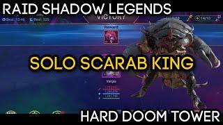 SOLO Scarab King Hard 100 with VERGIS - Build and Tips for Hard Doom Tower | RAID: Shadow Legends