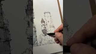 One of my starting points, three years ago #watercolor #architecture