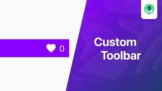 Design Custom Toolbar - Android Studio Tutorial