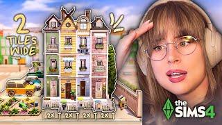 Building Ridiculously Skinny Townhouses in The Sims 4